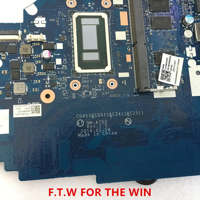 Kaufen 5B20N06906 MB FÜR Para Lenovo Laptop Motherboard 310-15ISK Laptop CPU 80SM I36006U UMAD4G NM-A752 100% Probado