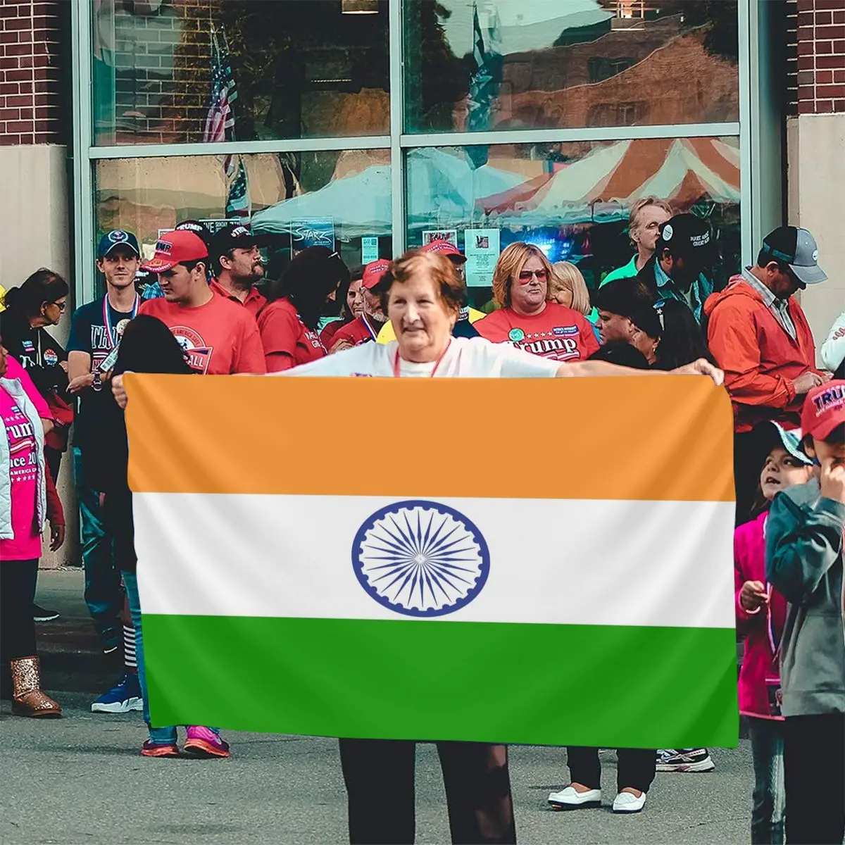 Индийский флаг 90x150 см | Дом и сад