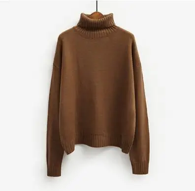 Женский винтажный свитер с длинным рукавом свободный трикотажный пуловер