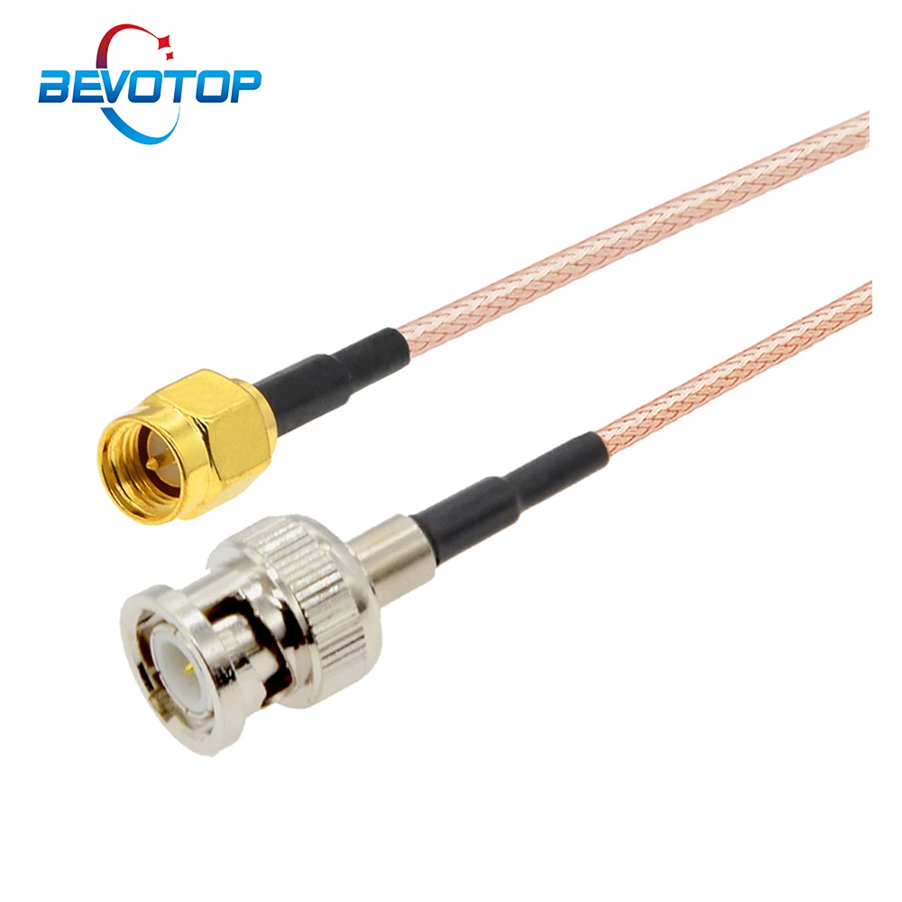 

1PCS BNC to SMA Cable RG316 50 Ohm Pigtail SMA Male to BNC Male Plug RF Coax Extension Cable Coaxial Jumper Cord 15CM Wholesales