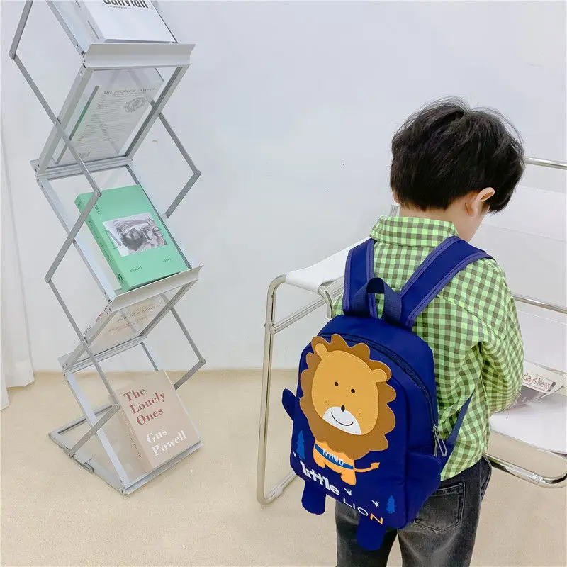 

Oxford Kids Kindergarten School Bags Children's Backpacks Cartoon Toddler Book Bags Cute Lion School Backpack for Baby Girls Boy