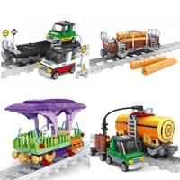 train railway building blocks compatible technical diy kids toys boys model railroad city construction toys for children gifts