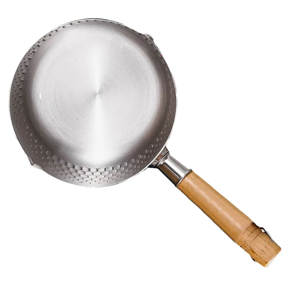 

1Pc Stainless Steel Pot Practical Wooden Handle Noodle Soup Pot Stockpot