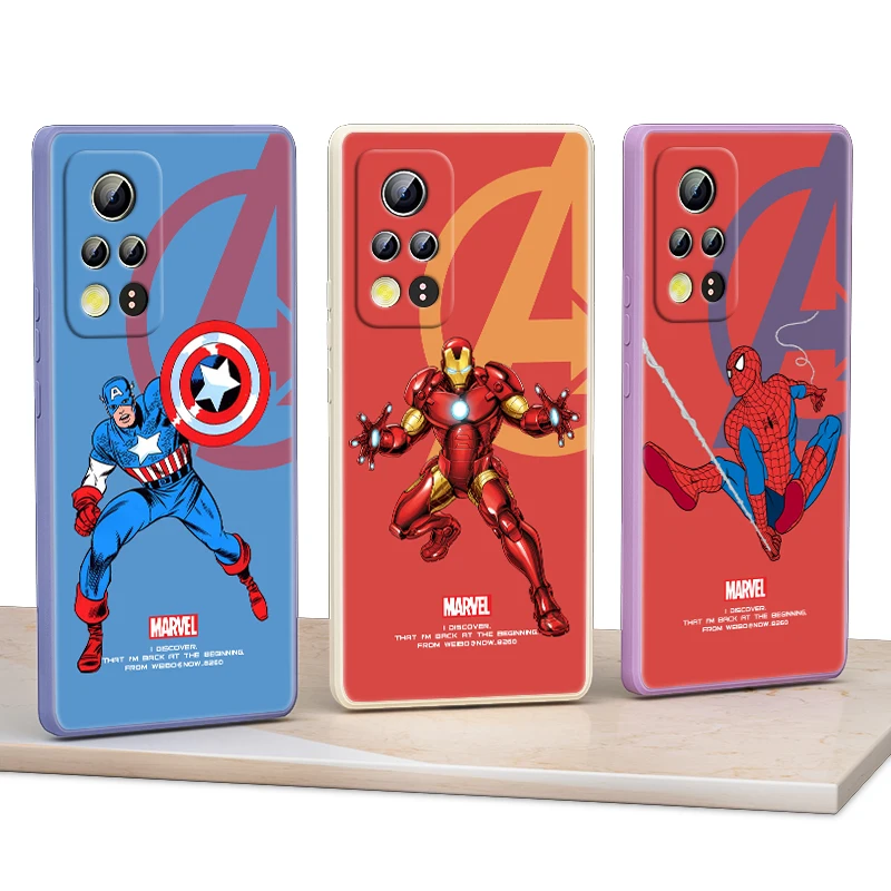 

Avengers Marvel Hero Cool For Honor 50 30 20 10X 9X V40 V30 X20 X10 Play 3 4 Pro Lite 5G Liquid Silicone Soft Phone Case