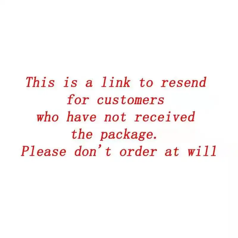 

Replace the link and do not place this order