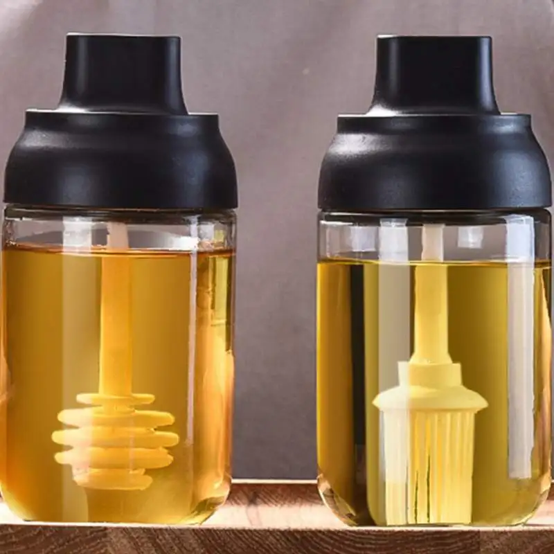 

JW-250ml Spice Jar Spice Bottle Salt Pepper Jar Seasoning Jar Moisture-proof Lid Spoon Seasoning Container Seasoning Bottle