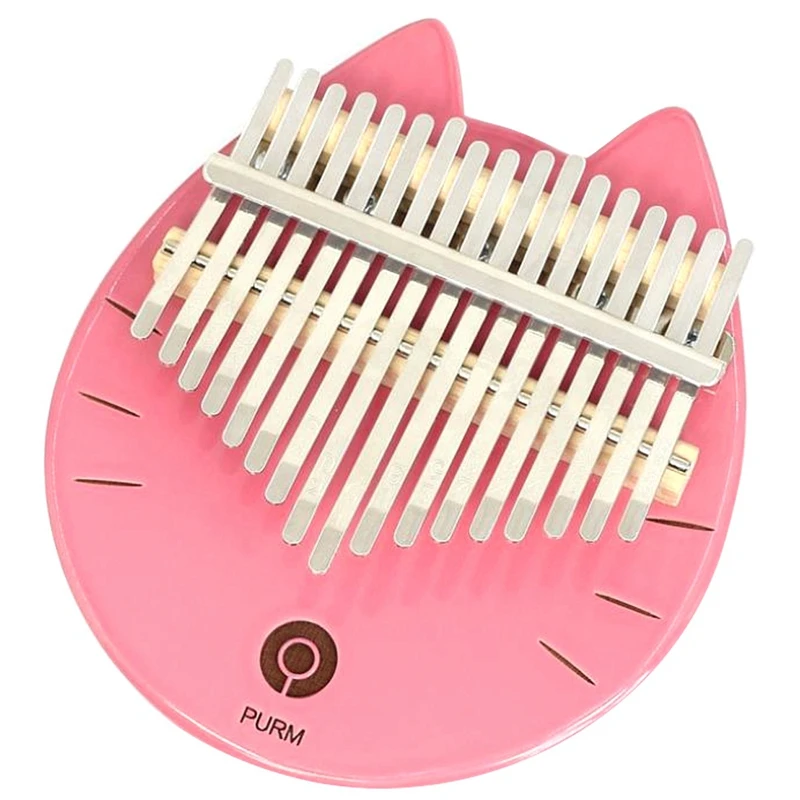 

PURM 17 Keys Kalimba Acrylic Thumb Piano 17 Keys Mbira Keyboard Instrument With Tuning Hammer