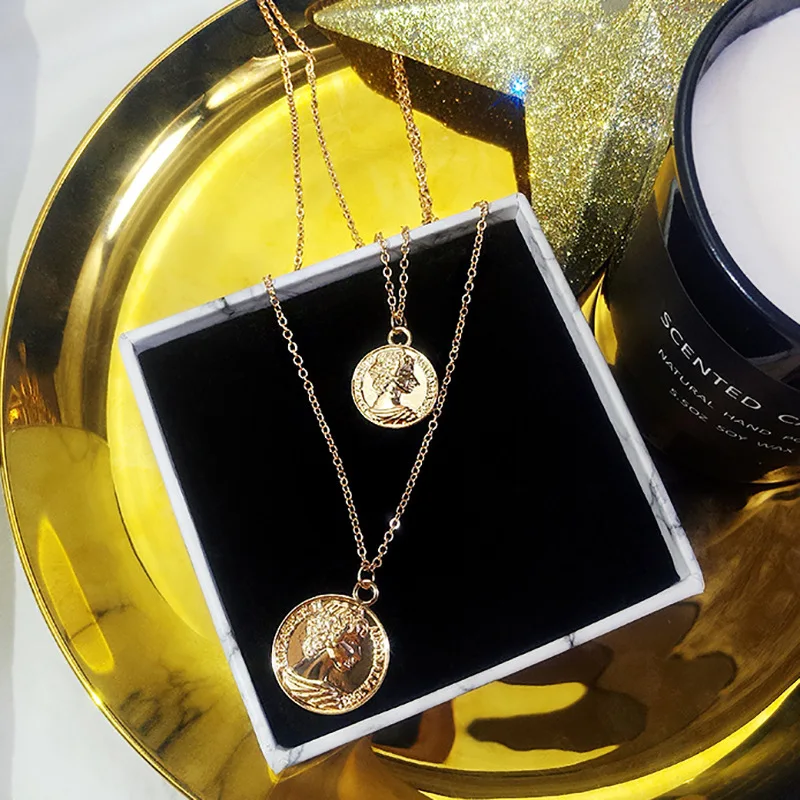 Новый магнит для монет ожерелье многослойное золото из нержавеющей стали