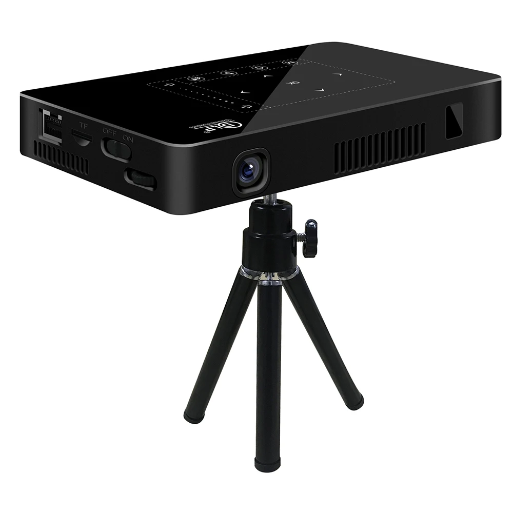 P10 Portable DLP Android 9.0 Mini Projector 100M RJ45 LAN HD IN Beamer 2.4G 5G WiFi BT4.2 Home Cinema 4K LED Video Proyector |