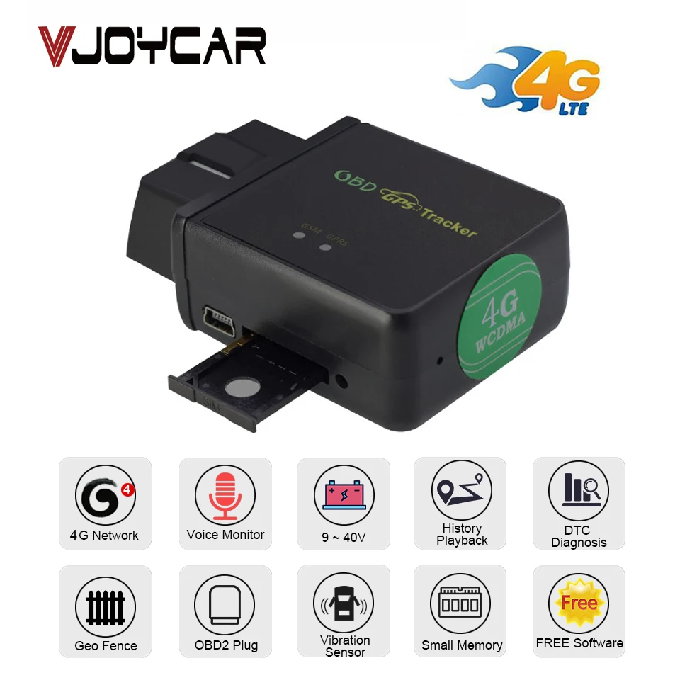 Gps трекер Автомобильный OBD локатор задний 3g 4G 2G OBDii диагностический инструмент DTC код голосовой монитор вибрационная сигнализация Geo отслеживание реального времени