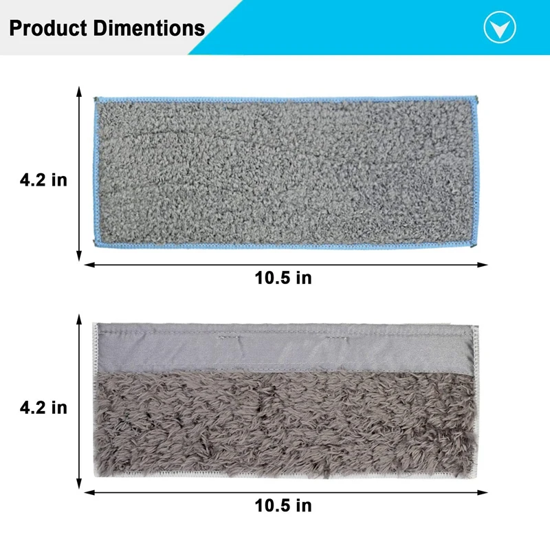 3 влажных прокладки и сухих моющиеся многоразовые моющие для IRobot Braava Jet M6 (6110)