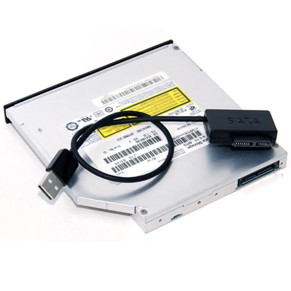 Кабель Sata для ноутбука адаптер SATA к USB 6P + 7P 2 0 кабель Cd rom 13 контактный