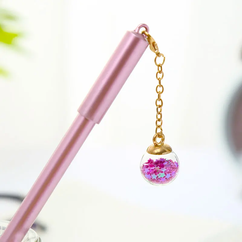 purple 1pcs Новинка крутые шариковые гелевые ручки черные, голубые чернила милые кавайные канцелярские школьные офисные материалы вещь стационарная Kawai аксессуар - Цвет: purple 1pcs