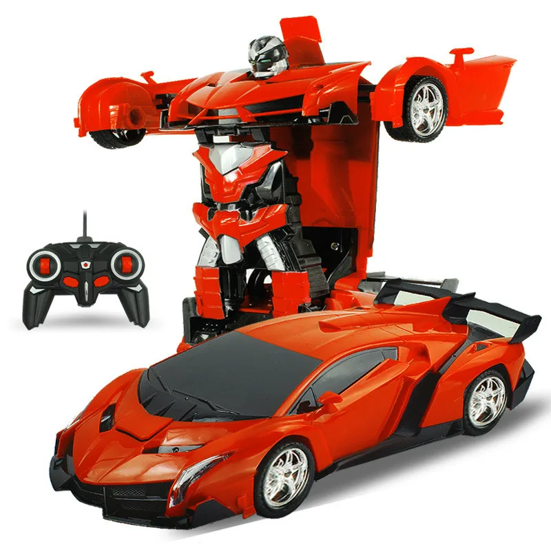 2In1 RC Car Sports Transformation Robots Models Remote Control Deformation fighting toy KidsChildren's Birthday GiFT |