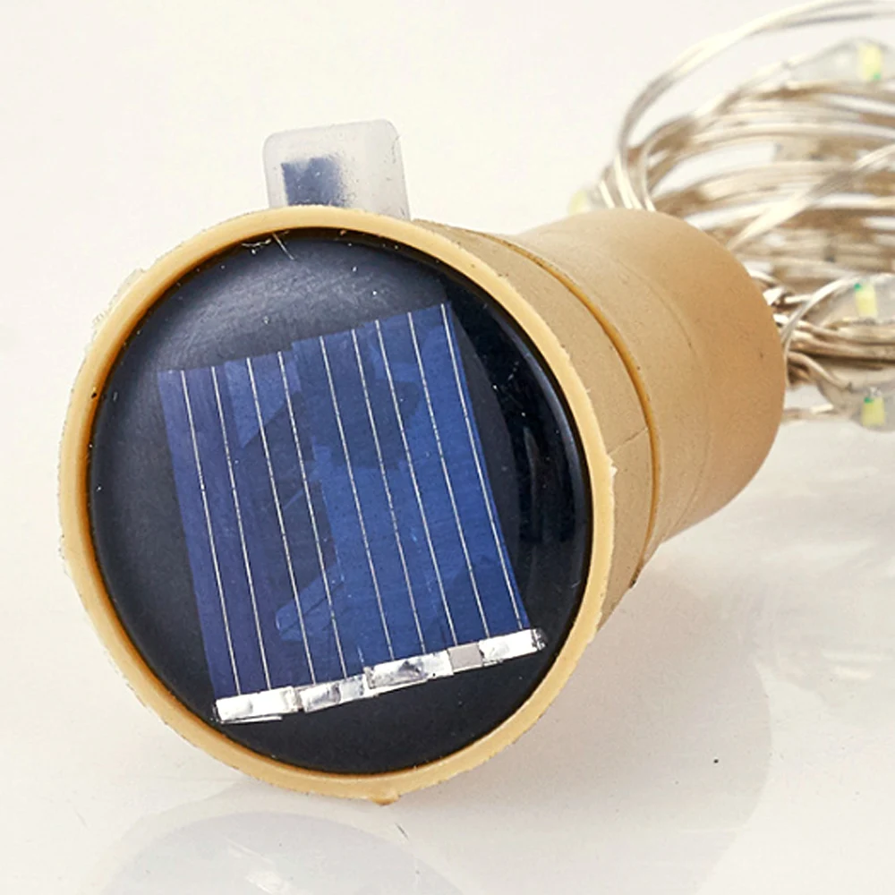 10LED / 15LED 20LED гирлянда в форме винной бутылки на солнечной батарее светильник s