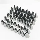 Насадки из нержавеющей стали для украшения торта, насадки сделай сам для глазирования кондитерских изделий, крема, пекарни, 48 шт.лот