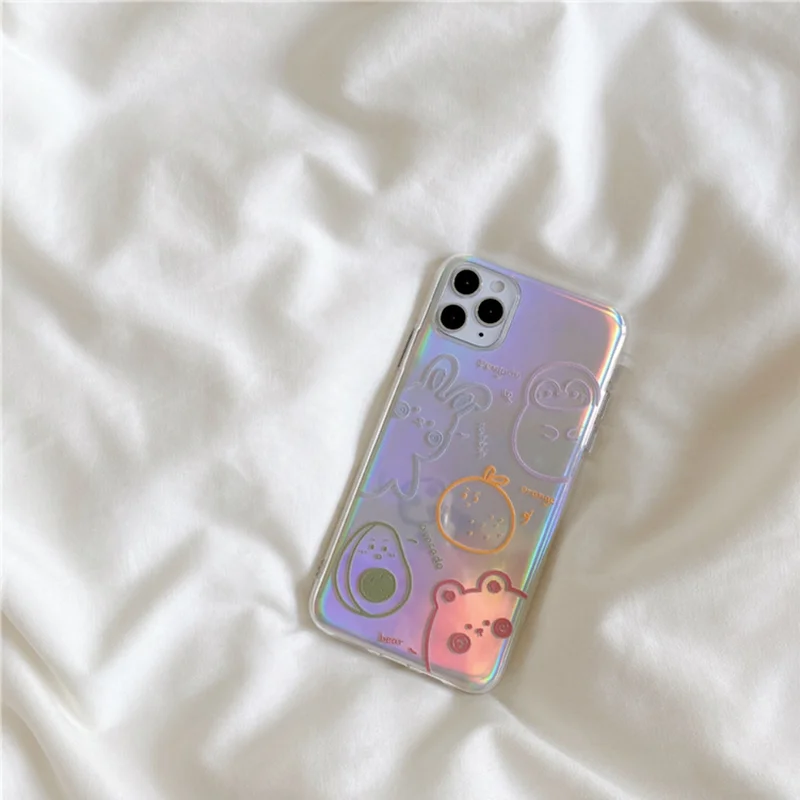INS Laser Mobile Phone Coque for Xiaomi 8 9 10 Pro Redmi Note7/8pro Soft Case Transparent Clear Shockproof Cover | Мобильные