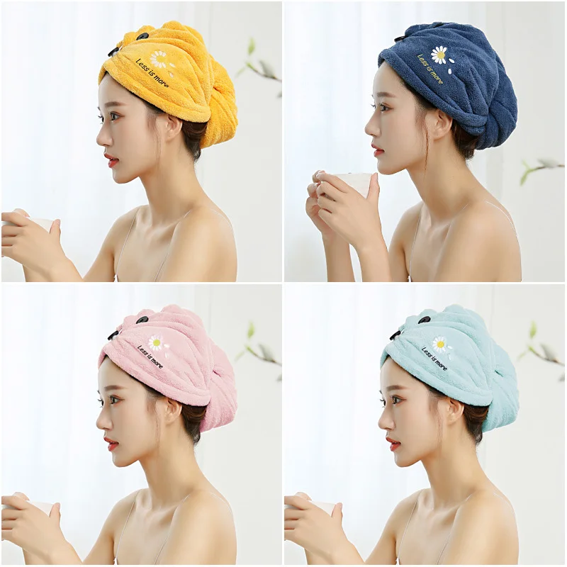 

Women Microfiber Towel Hair Towel Bath Towels for Adults Home Terry Towels Bathroom Serviette De Douche Turban for Drying Hair