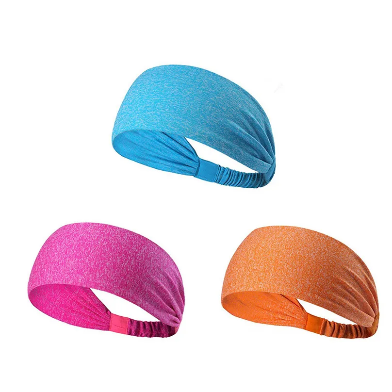3 шт. Легкая спортивная повязка для головы Нескользящая пот полоса женщин и