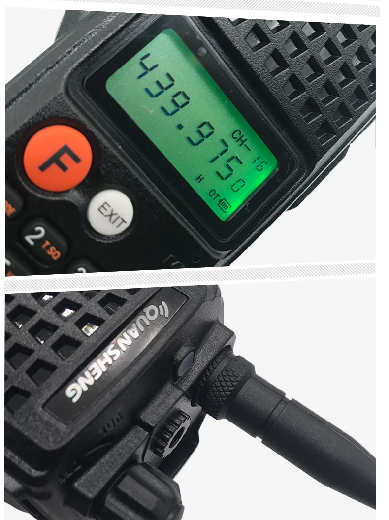 10 Вт QuanSheng TG-K10AT 10 ватт уоки-токи радиостанции comunicador UHF 400-470 МГц двухстороннее радио Amador 4000 мАч HF приемопередатчик