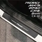 Автомобильные Кожаные наклейки для Mazda 2 Biante BT50 CX5 CX8 CX9 CX30 Demio MX5 Premacy skyactive, авто накладки на порог двери