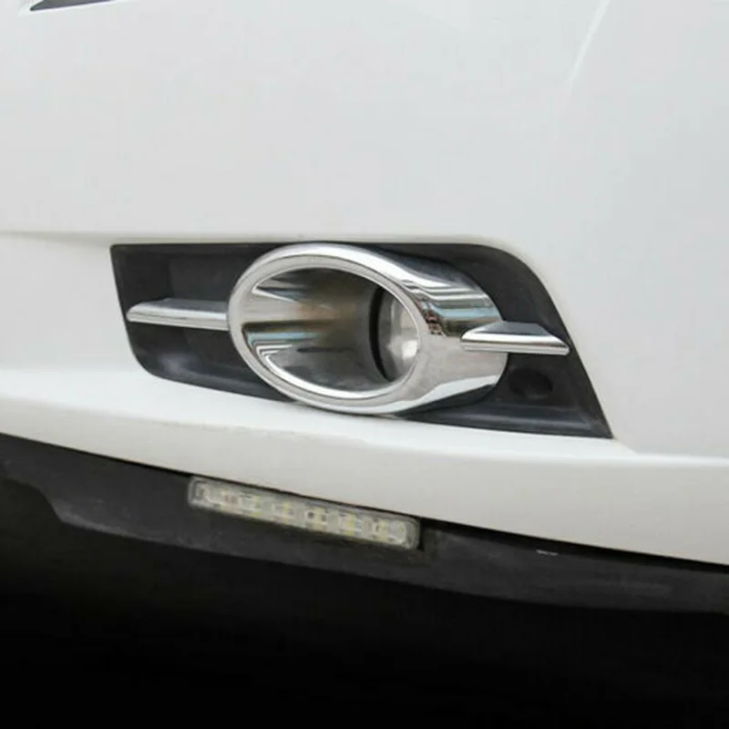 2 шт. хромированный передний противотуманный Светильник Крышка лампы Накладка