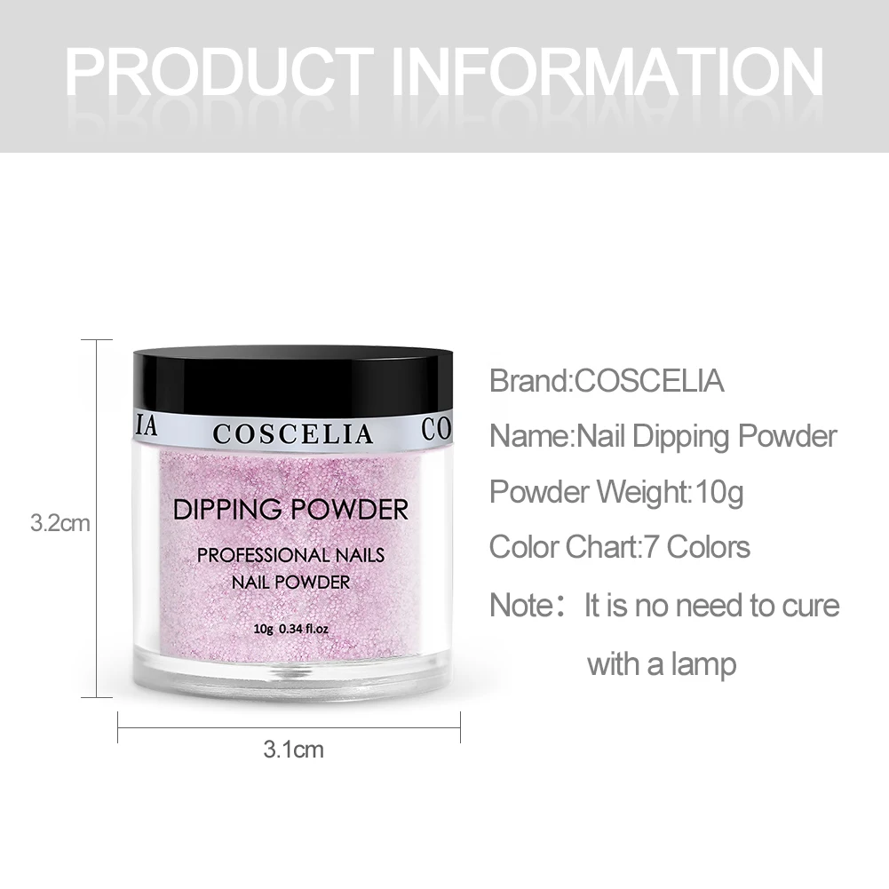 Dipping Powder Nail Glitter Without-Lamp Natural Dry Color French white Dip System Manicure Design Art Dust Shinning | Красота и