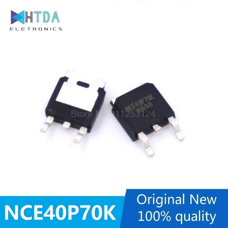10 шт./лот NCE40P70K MOSFET P 40V 70A TO 252 в наличии|Транзисторы| |