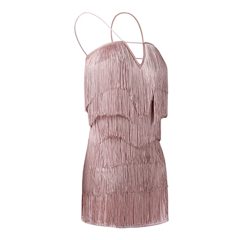 Female Latin Dress Women Practice Pink Fringe Skirt Competition Dresses Lady Rumba Tassel Costume Samba Dance Wear DQL2170 | Тематическая