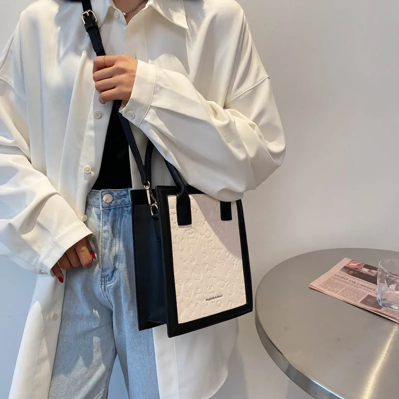 

Popular Hit Color Bags Female 2021 New Trendy Fashion Ladies Western Style Niche One-shoulder Messenger Bag Portable Tote Bag