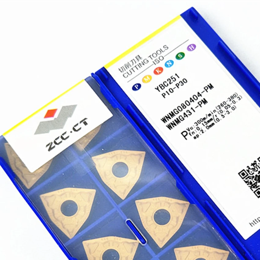

ZCC.CT WNMG080404-PM YBC251WNMG431 CNC carbide inserts 10PCS/BOX