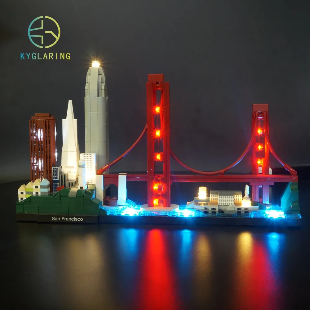 Kyglaring Led Light Up Kit For LEGO 21043 Architecture San Francisco Set (NOT Include The Model) | Лампы и освещение