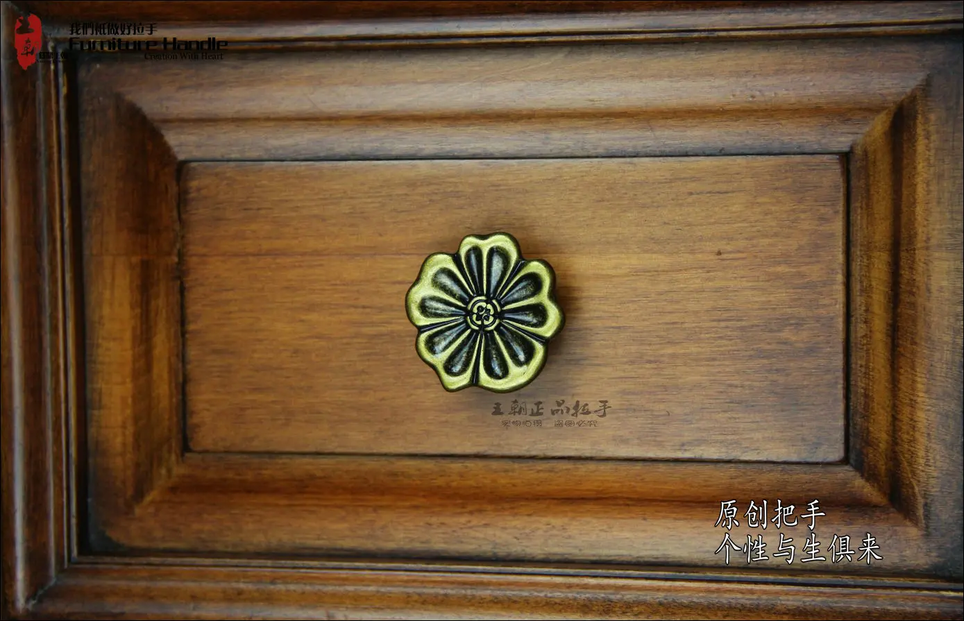 Новая антикварная ручка для шкафа и двери маленькая бронзовая индивидуальная