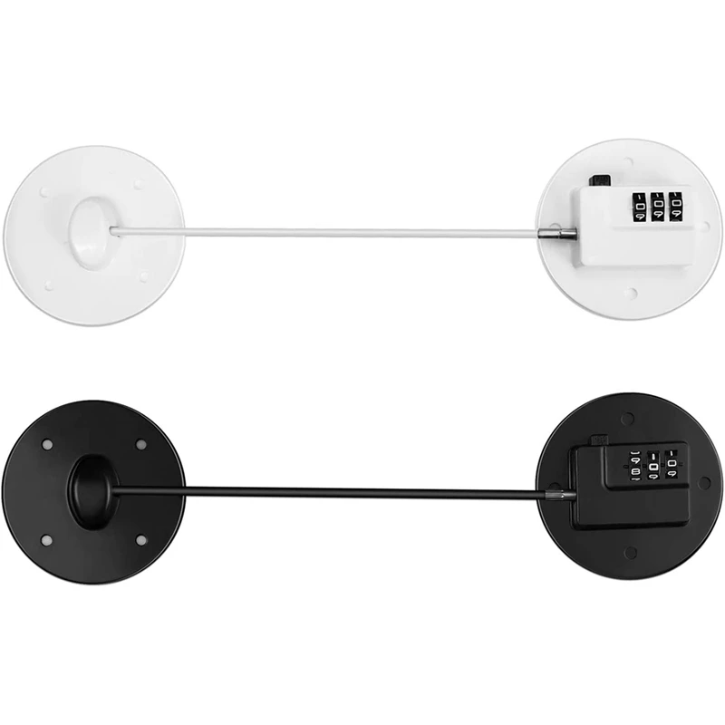 

2 Pieces Refrigerator Lock Fridge Door Lock Fridge Freezer Lock Fridge Safety Lock Children File Drawer Cupboard Lock