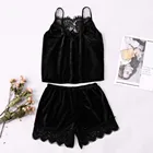 Пижама женская MIARHB, из замши, с кружевом, M-XXL