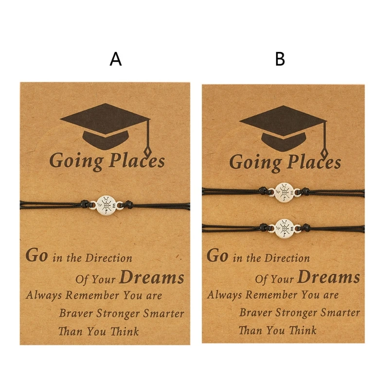

Graduation Gift for Ladies Compass Bracelet Class of 2021 University Graduation Gift for the Best Sister of Classmates
