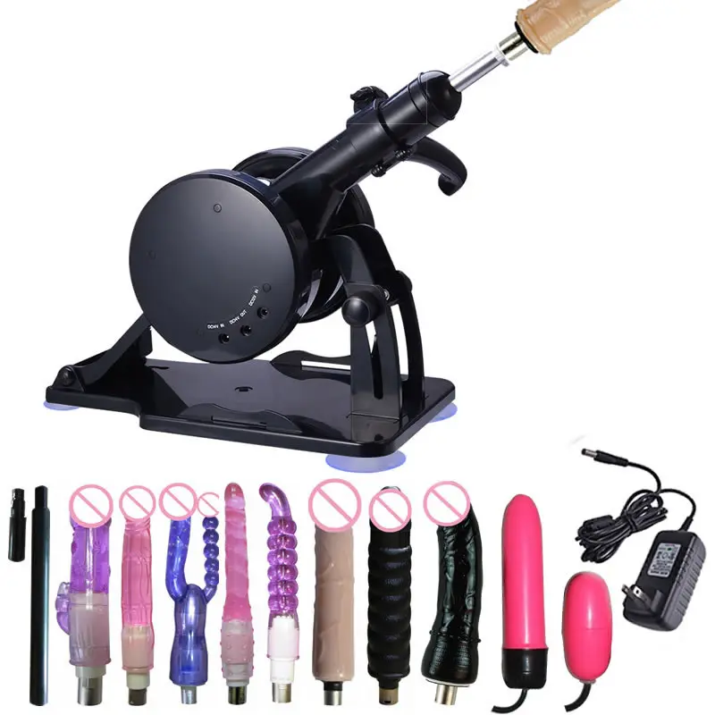 Online Automatische Sex Maschine Elektrische Stieß Masturbation Liebe Maschine Pistolen Mit 1 Dildo 2 Vibro-ei Sex Produkte Für Paare