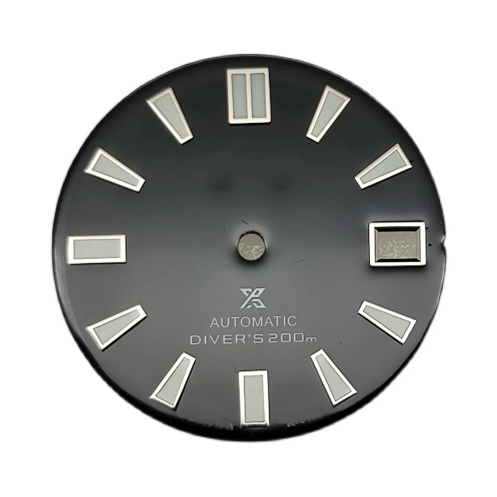 

For NH35 28.5MM Modified Watch Dial C3 Green Luminous Dial for NH35A Mechanical Movement Upgrade Part