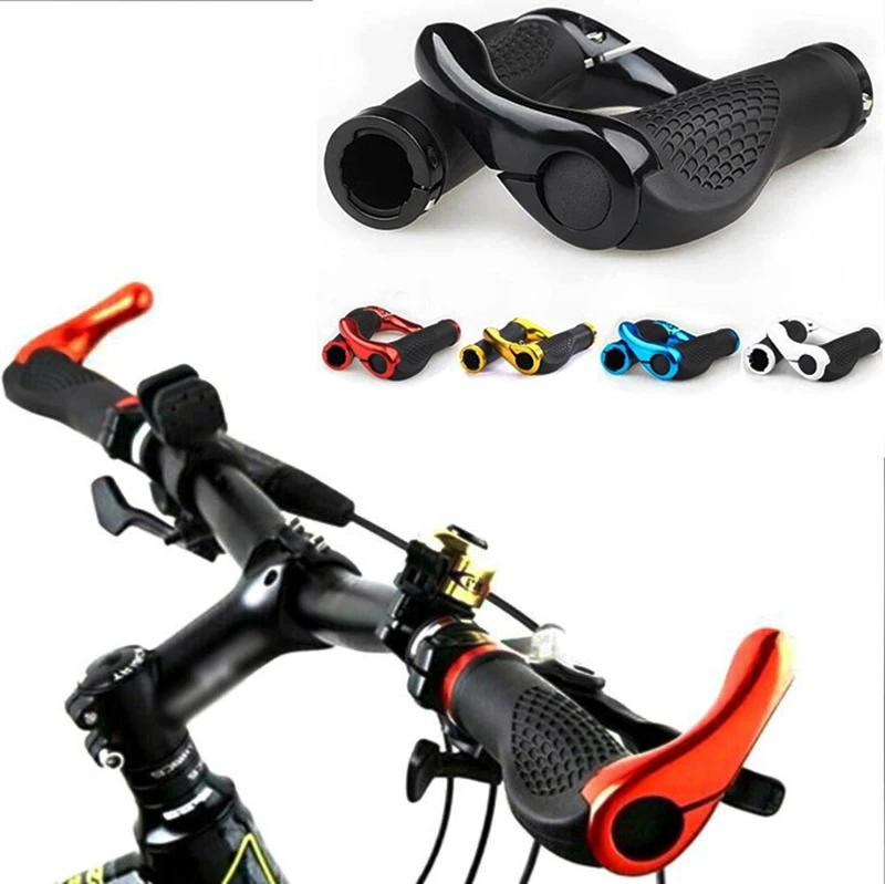 

Bicycle Skid-Proof Grips Bicycle Grip Handlebar End Cap Aluminium Alloy Lock Mountain Handle Bar Grip Trek Bike Anti-Skid Rubber