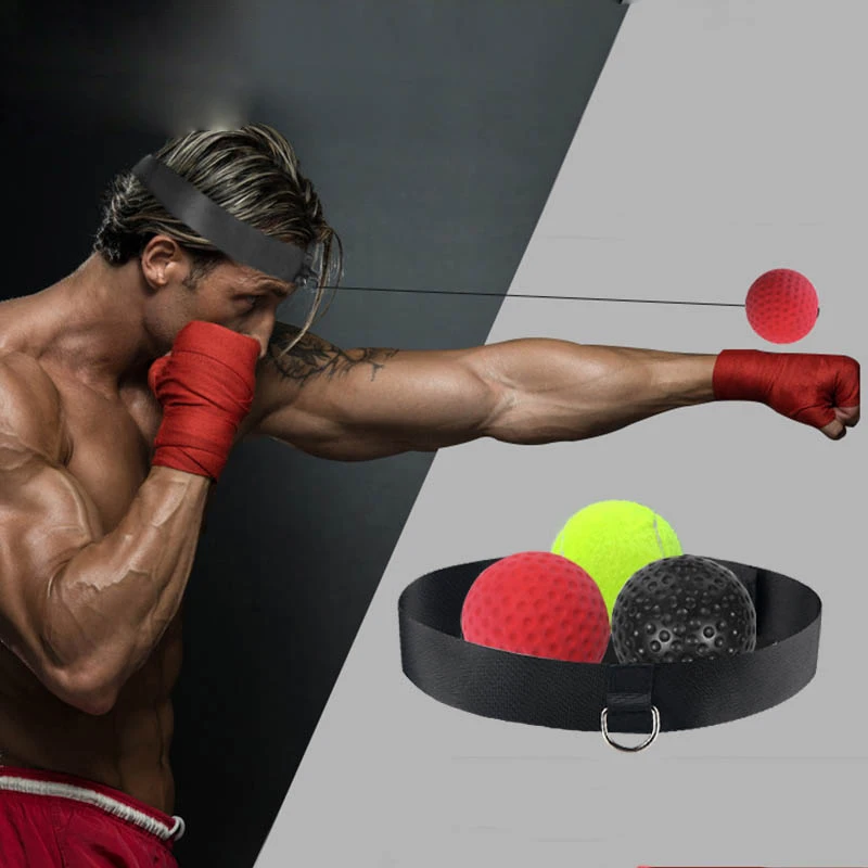 

Boxing Reflex Speed Punch Ball MMA Sanda Boxer Raising Reaction Force Hand Eye Training Set Stress Gym Boxing Muay Thai Exercise