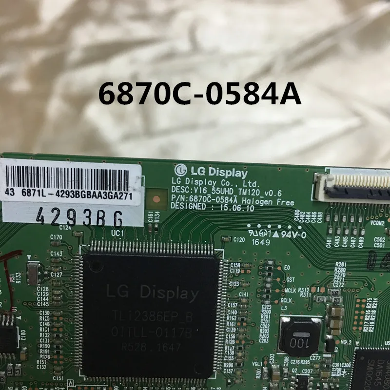 Тест хорошего качества T-CON доска для LG V16 55UHD TM120 6870C-0584A/0584B 43/49/55 дюймов ЖК-дисплей ТВ