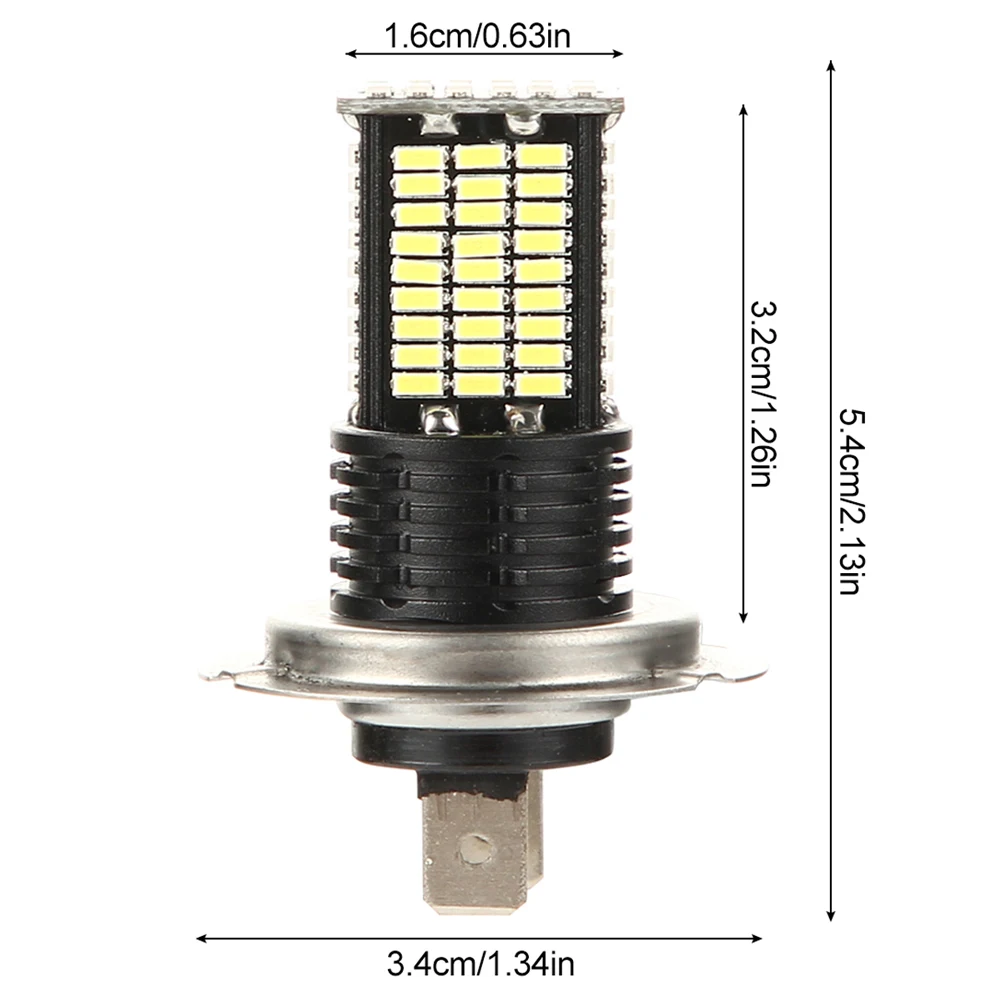 

2Pcs H7 110W LED Car Headlight Car Front Bulb Super Bright White Beam 6000K 12V 24V Car Modeling Fog Light Kit