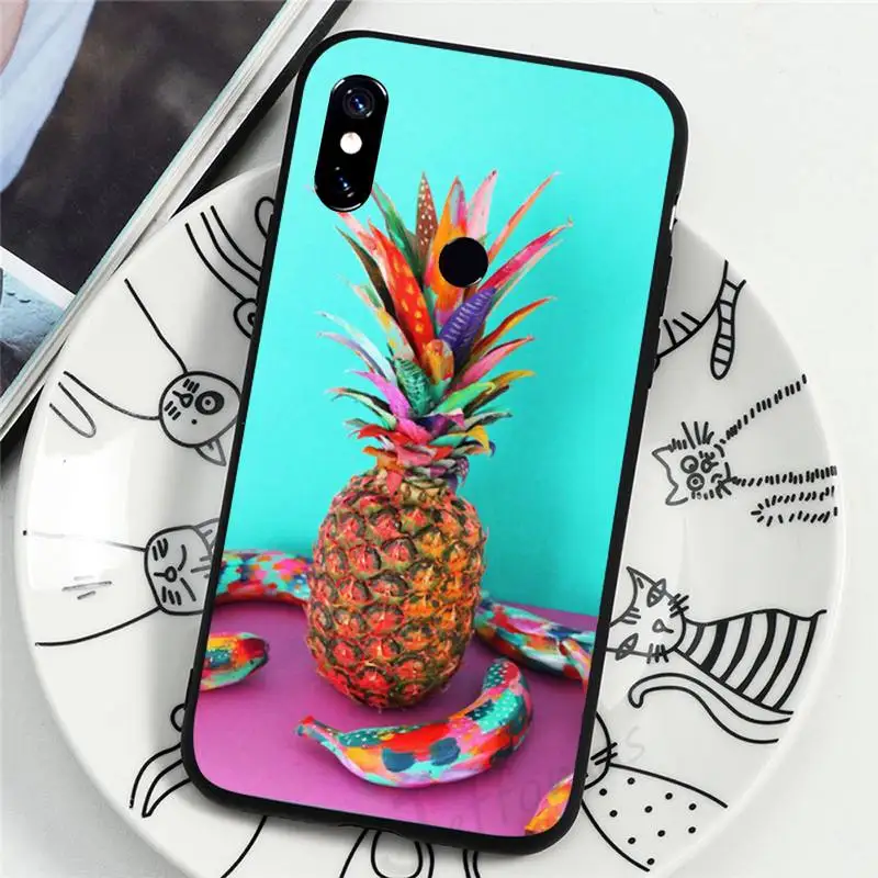 

Summer fruit pineapple pattern Phone Case For Xiaomi Redmi note 7 8 9 t k30 max3 9 s 10 pro lite
