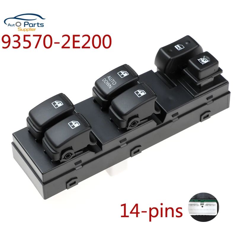 

New Switch 93570-2E200 935702E200 For Hyundai Tucson 2005-2013 Master Electric Power Window Switch auto accessorie