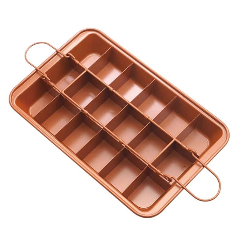 

Brownie Bakeware Non-Stick Carbon Steel Bakeware Grill with Divider