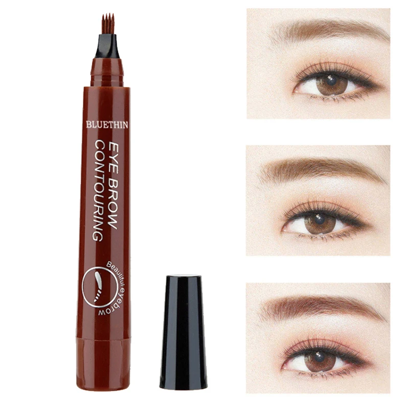 

3d-микроблейдинг татуаж бровей чернильный карандаш водостойкий макияж бровей стойкая Косметика легко наносится не размазывается выцветание TSLM2