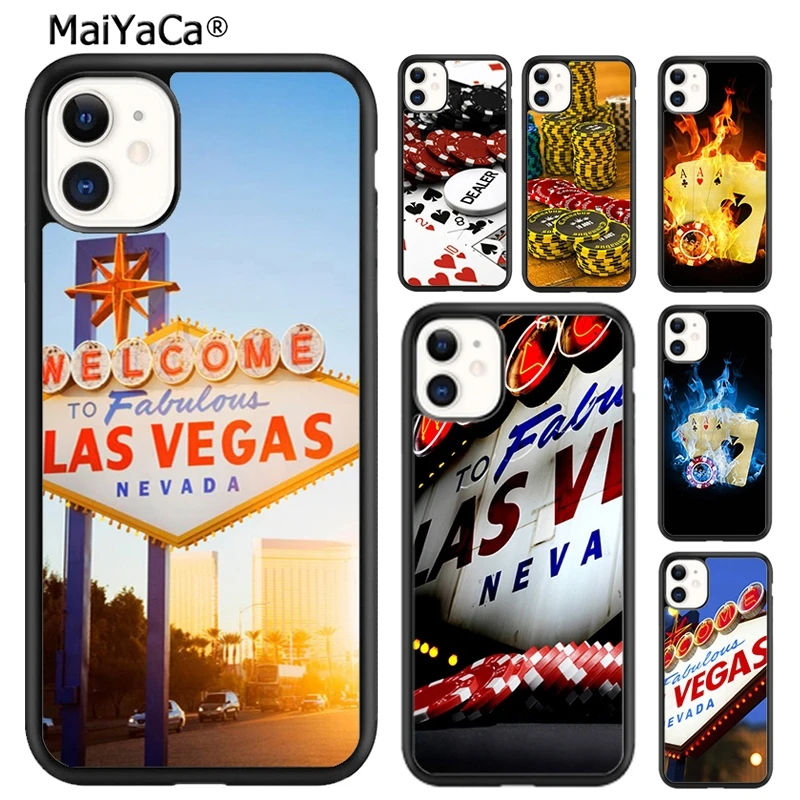 MaiYaCa Лас Вегас Невада казино покер карты чехол для телефона iPhone SE 6 6s 7 8 plus X XR XS 11 12