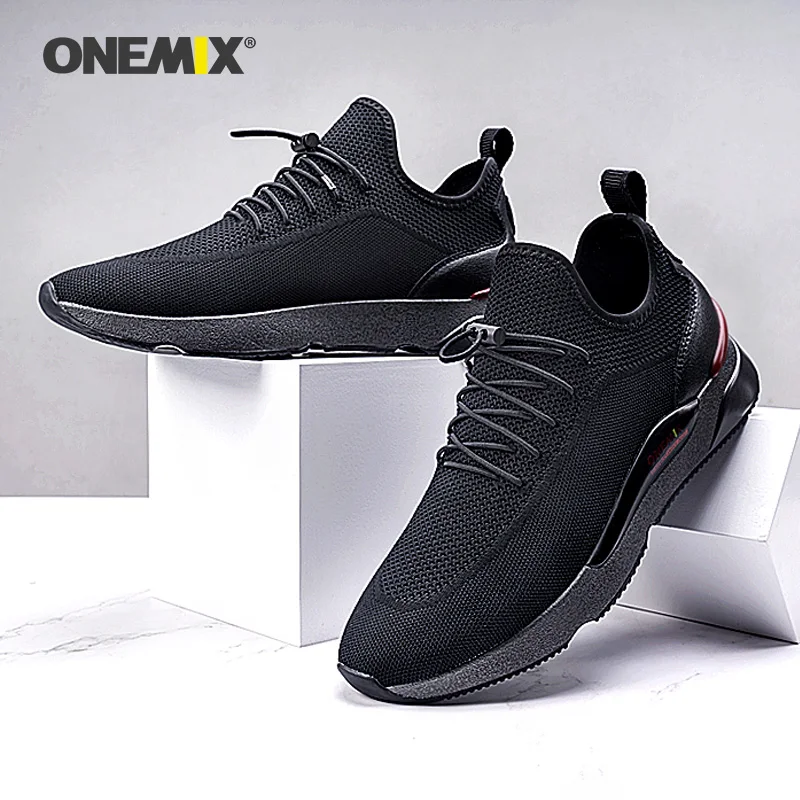 Кроссовки ONEMIX мужские без шнуровки дышащие классические спортивная обувь для