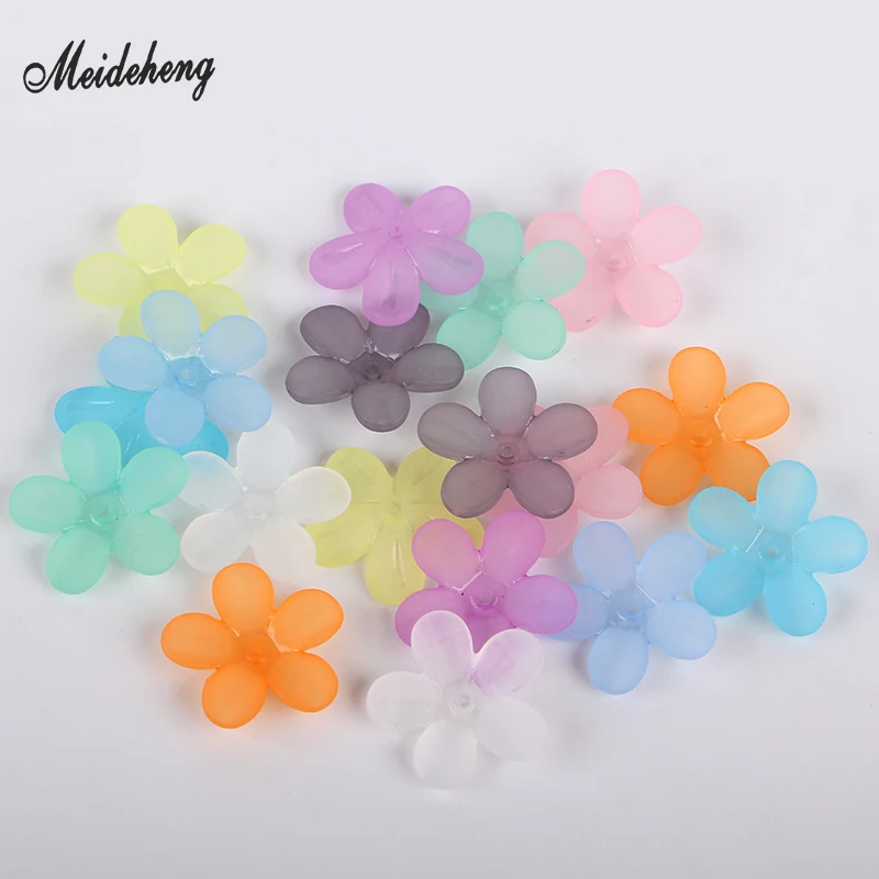 22 мм модные матовые пять лепестков цветок бисер украшение обуви DIY Ювелирные