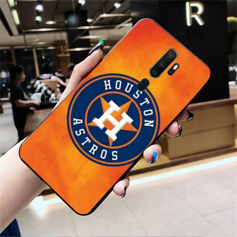

Houston Astros Black TPU Phone Case For Oppo Reno2 Z 2Z Realme5 6 Pro R9S 11 Plus 15 17 Pro